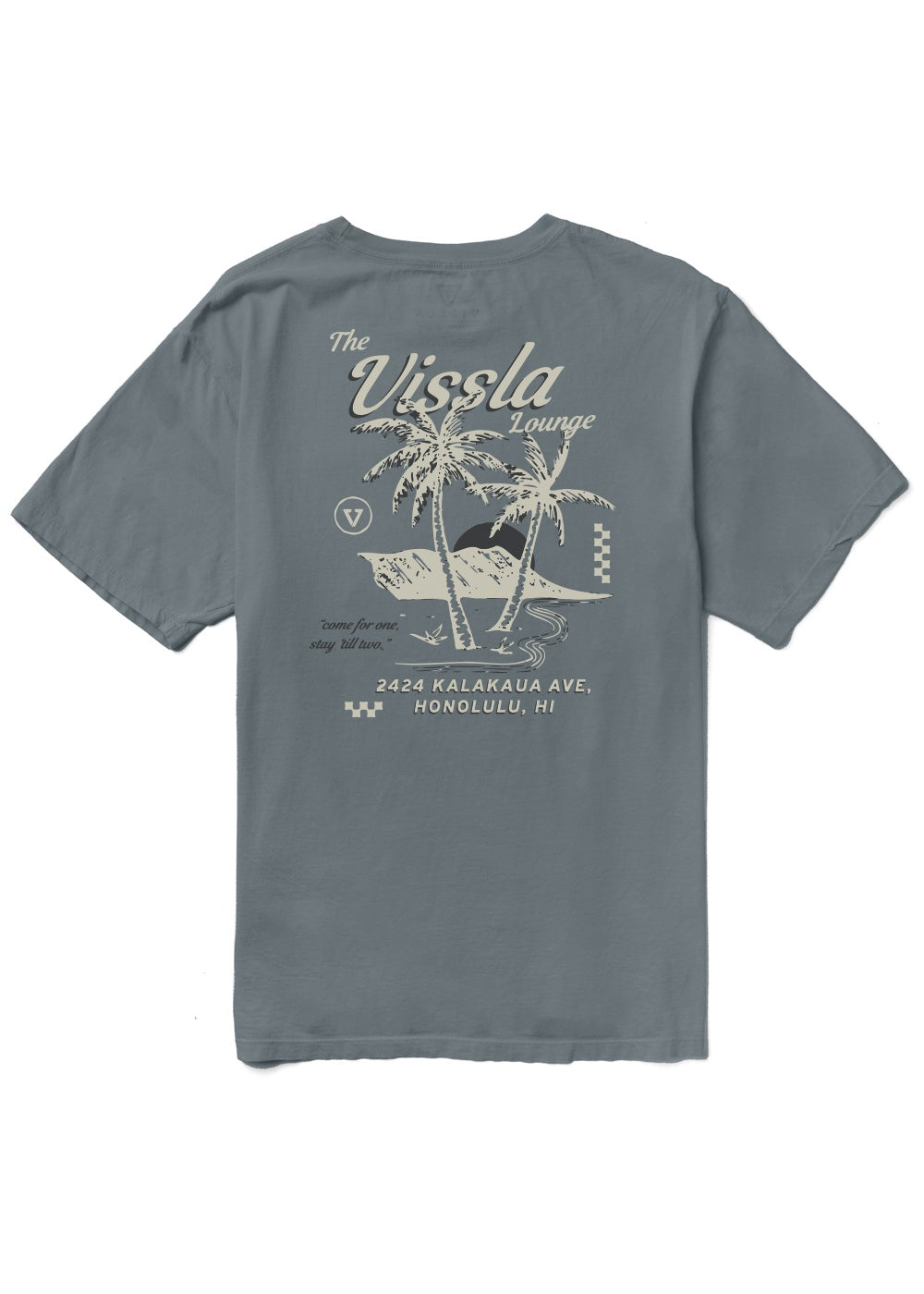 Vissla Lounge Prem PKT Tee-GRA– Bare Wires Surf Shop